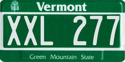 VT license plate XXL277