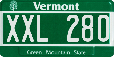 VT license plate XXL280