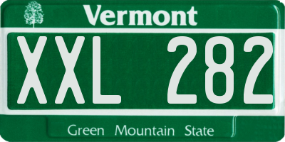 VT license plate XXL282