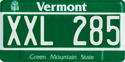 VT license plate XXL285