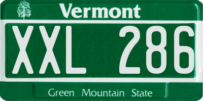 VT license plate XXL286