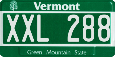 VT license plate XXL288