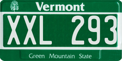VT license plate XXL293