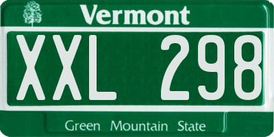 VT license plate XXL298