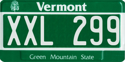 VT license plate XXL299