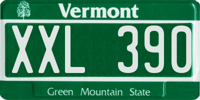 VT license plate XXL390