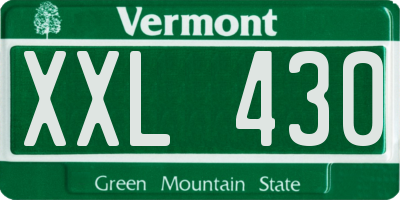 VT license plate XXL430