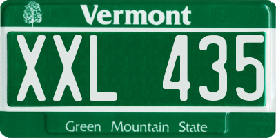 VT license plate XXL435