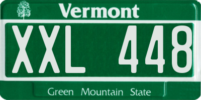 VT license plate XXL448