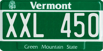 VT license plate XXL450