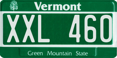 VT license plate XXL460