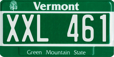 VT license plate XXL461