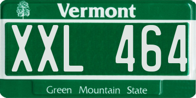 VT license plate XXL464