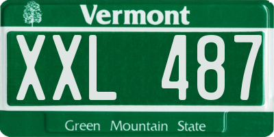VT license plate XXL487