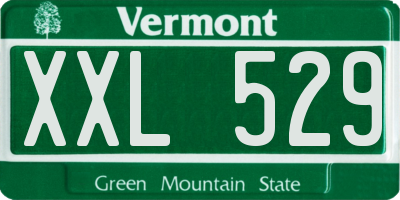VT license plate XXL529