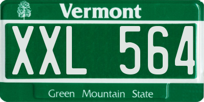 VT license plate XXL564