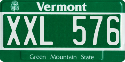 VT license plate XXL576