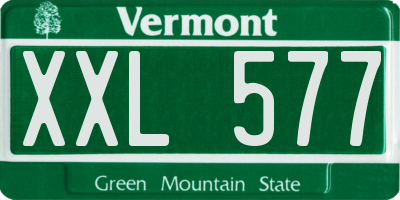 VT license plate XXL577