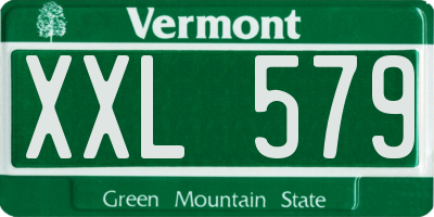 VT license plate XXL579