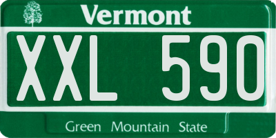 VT license plate XXL590