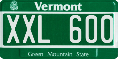 VT license plate XXL600