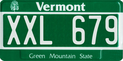 VT license plate XXL679