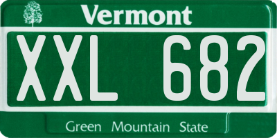 VT license plate XXL682