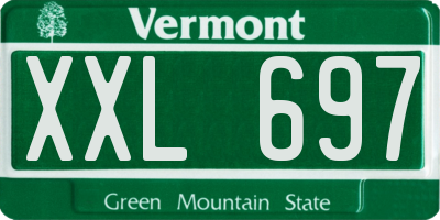 VT license plate XXL697