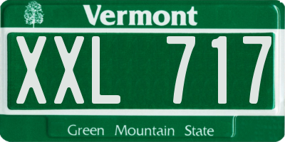 VT license plate XXL717