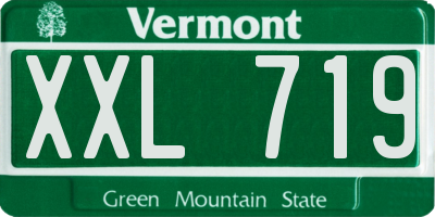 VT license plate XXL719