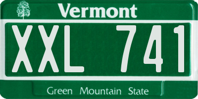 VT license plate XXL741