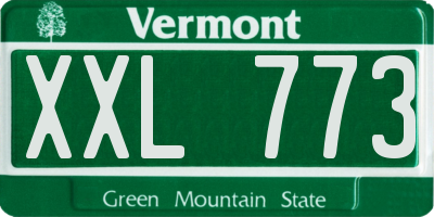 VT license plate XXL773