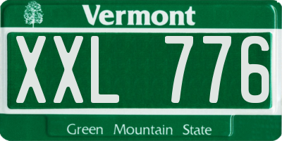 VT license plate XXL776
