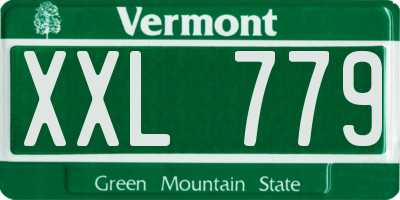 VT license plate XXL779