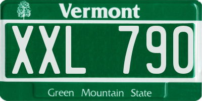 VT license plate XXL790