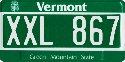 VT license plate XXL867