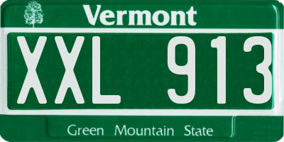 VT license plate XXL913