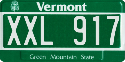 VT license plate XXL917