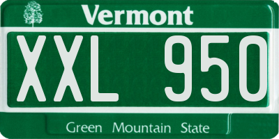 VT license plate XXL950