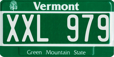 VT license plate XXL979