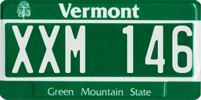 VT license plate XXM146