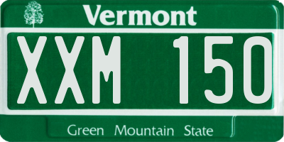 VT license plate XXM150