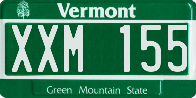 VT license plate XXM155