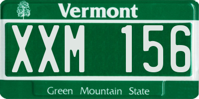 VT license plate XXM156
