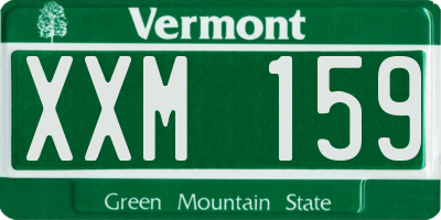 VT license plate XXM159