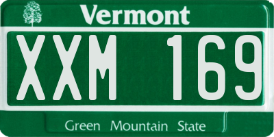 VT license plate XXM169