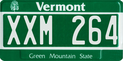 VT license plate XXM264
