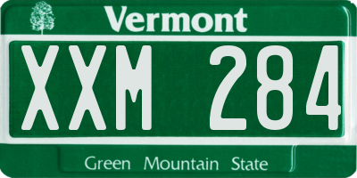 VT license plate XXM284