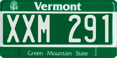 VT license plate XXM291