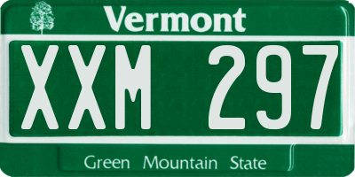 VT license plate XXM297
